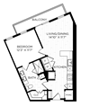 Aura on Lamar A14 Floor Plan